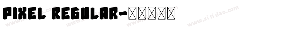 Pixel Regular字体转换
